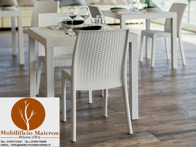 Set Sedie Tavoli Lucca Arredamento Bar Ristorante Bar Esterno - Foto 4