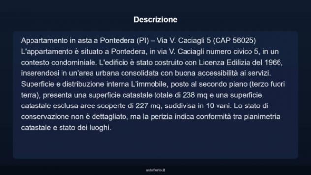Immobile in asta di 238 m² con più di 5 locali in vendita a Pontedera - Foto 16