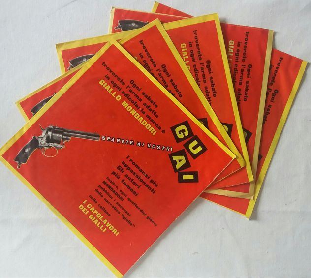 5 Flexi-disc "Il Musichiere" con pubblicità dei Gialli Mondadori- del 1959
