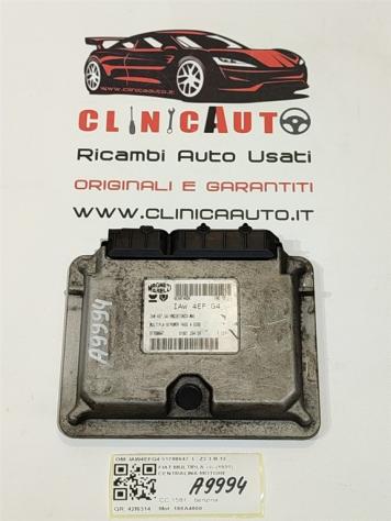 CENTRALINA MOTORE FIAT Multipla 1° Serie IAW4EFG4 51798647 186A4000 bifuel/metano 1581 (9804)