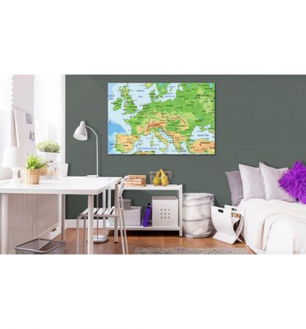 Quadro Di Sughero ARREDALACASA Europa 90x60 Cm. - Foto 2