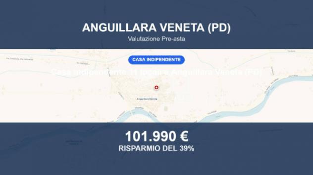 Immobile in asta di 216 m² con più di 5 locali e box auto in vendita a Anguillara Veneta
