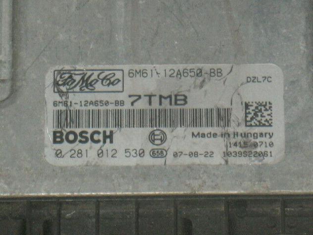 0281012530 ECU MAZDA 1.6 TDCI 0281012530 6M61-12A650-BB 6M6112A650BB 7TMB - Foto 2