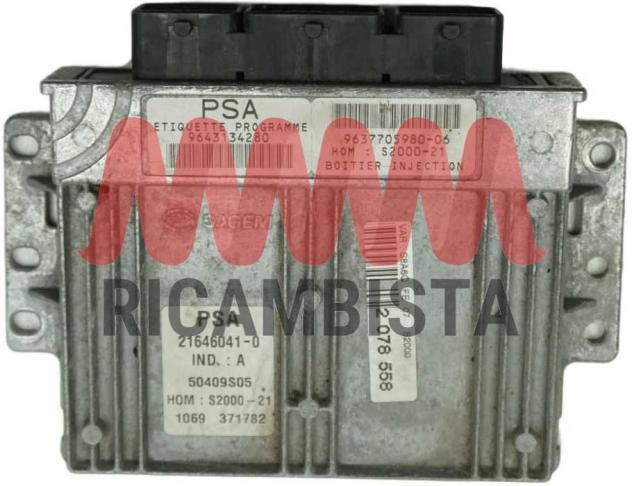 9637705980-06 9643134280 Citoren Saxo centralina motore Sagem - Foto 2