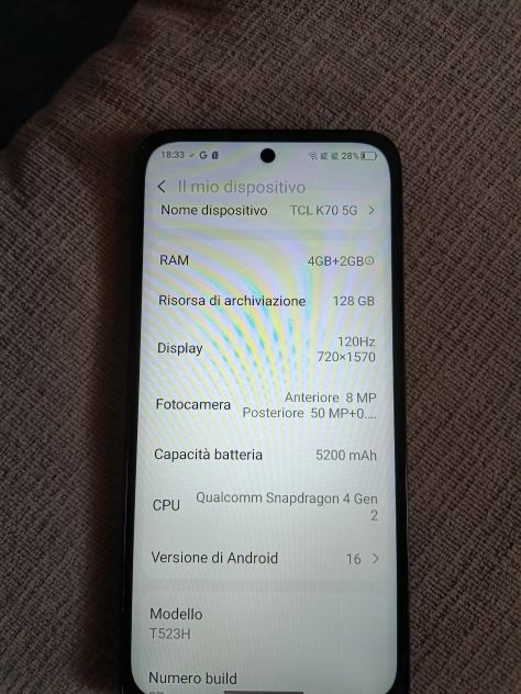 TCL k70 5G 12+128 GB - Foto 4