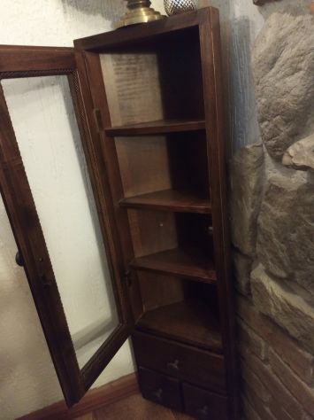 SPECCHIERA BAGNO + ANGOLIERA in legno vero - Foto 2