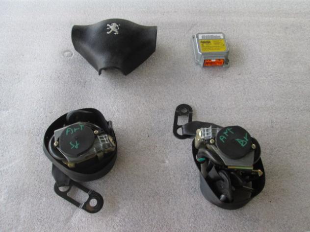 KIT AIRBAG PEUGEOT 206 1.1 B 44KW 5M 5P (1999) RICAMBIO USATO 9636894080 5EGA6Y0289864A 96257484ZR 9162133