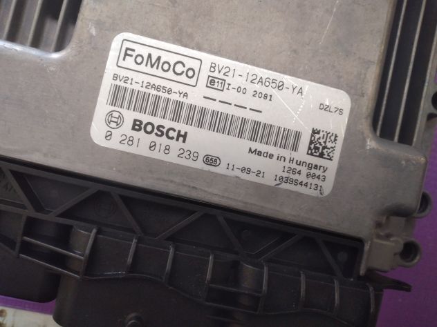 CENTRALINA MOTORE FORD FIESTA 1.4 TDCI BOSCH 0 281 018 239, 0281018239, FoMoCo B - Foto 3