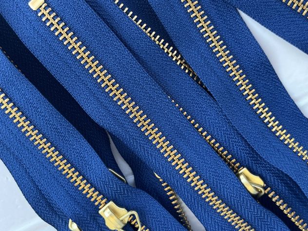X85 Cerniere metallo senza tiretto cm 18 col. Azzurro – Pz. 10 - Foto 8