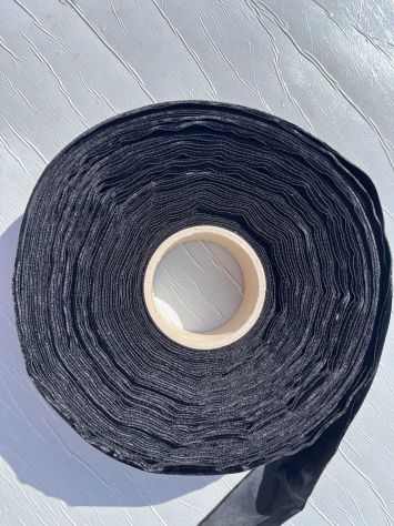 NA5 Fascia, passamaneria velluto nero termoadesiva alta 5 Cm – Mt. 20 - Foto 5