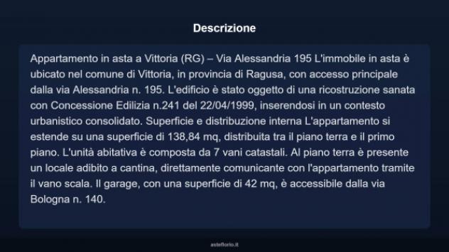 Immobile in asta di 138 m², box auto in vendita a Vittoria - Foto 17