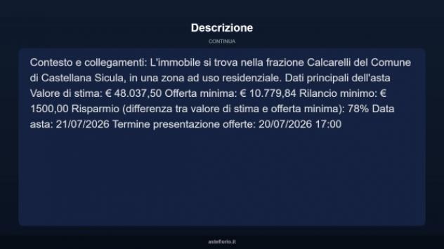 Immobile in asta di 78 m² in vendita a Castellana Sicula - Foto 12