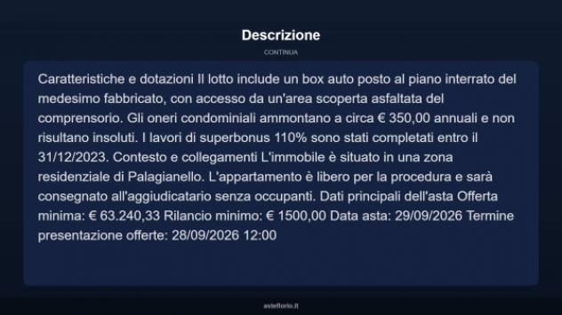 Immobile in asta di 85 m², box auto in vendita a Palagianello - Foto 16