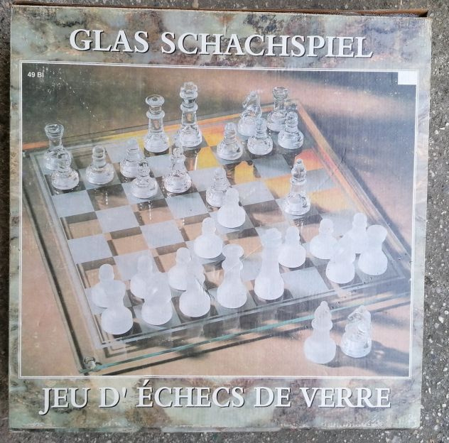 SET SCACCHI IN VETRO STAR GLASS