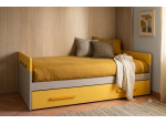 Divano letto singolo con secondo letto estraibile + 2 materassi