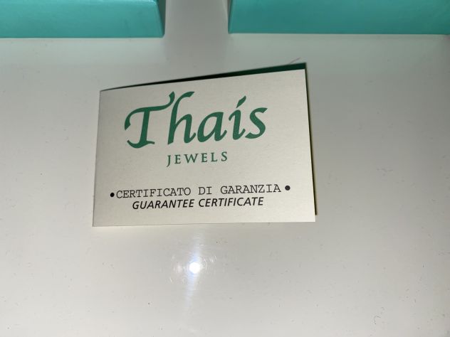 SCATOLA CON COPERCHIO+CUSCINO+CERTIFICATO,UNISEX,Marca”THAIS JEWELS”MADE IN ITAL - Foto 5