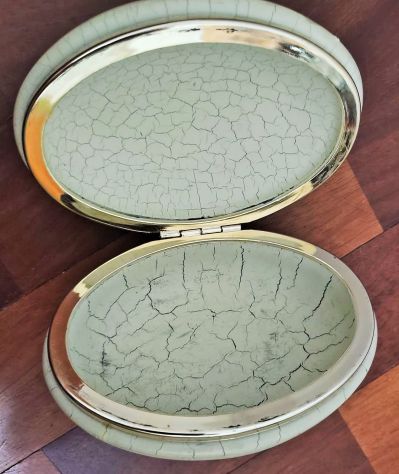 Portagioie Vintage in ceramica craquelé - Decoro Pervinca - Foto 3