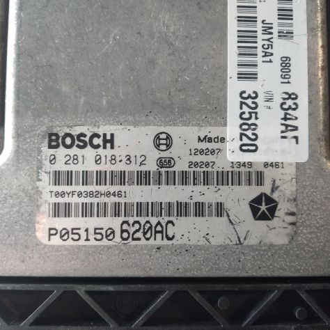 CENTRALINA MOTORE ENGINE ECU FIAT FREEMONT CODE 0281018312 0281018312 P05150620A - Foto 4