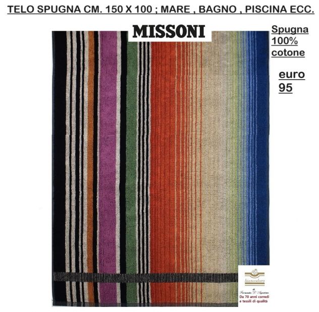TELI SPUGNA MISSONI MARE BAGNO SAUNA ECC. VARI MODELLI E PREZZI - Foto 3