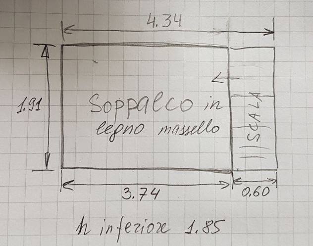 Soppalco in legno massello in ottime condizioni - Foto 10