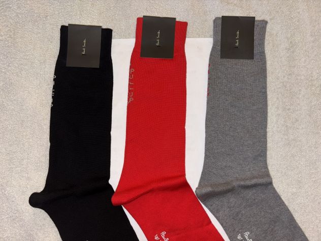 3 PAIA CALZE NUOVE DA UOMO INTROVABILI FIRMATE ORIGINALI”PAUL SMITH”MADE IN ITAL - Foto 3