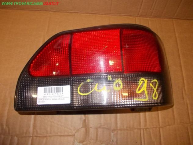 FANALE POST.D. RENAULT CLIO (C57/B57) Parti elettriche Fanaleria Fanali Fanale post. sx. RENAULT - CLIO I - 01-04-1994 - 01-03-1996, RENAULT - CLI