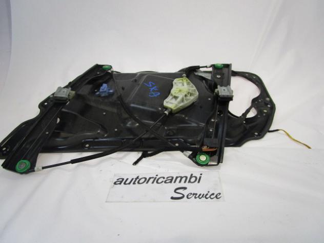 3C1837755F MECCANISMO ALZA-VETRO ALZA-CRISTALLO PORTA ANTERIORE SINISTRA VOLKSWAGEN PASSAT SW 2.0 D 103KW 6M 5P (2005) RICAMBIO USATO 981218-107