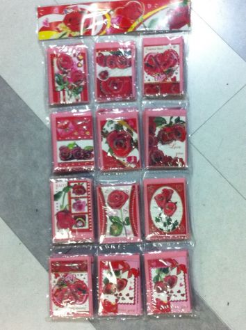 Espositore 96 Biglietti D'amore San Valentino Amore Love Ragazza Fidan
