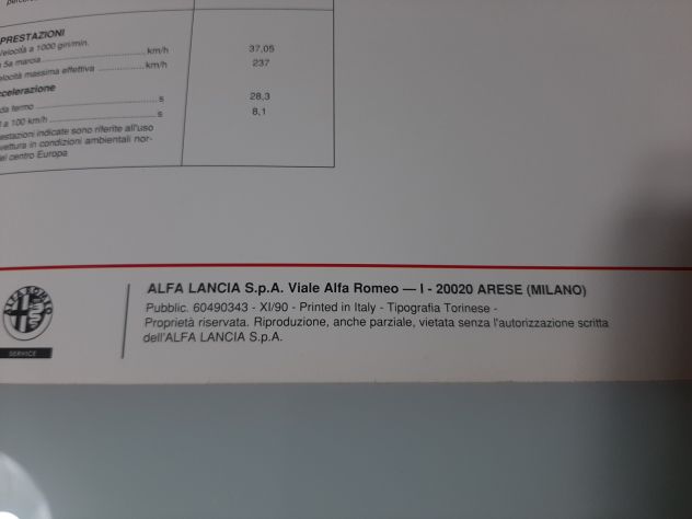 ALFA ROMEO 164 V6 TURBO ANNO 1990 ORIGINALE - Foto 3