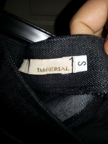 1 MINIGONNA NUOVA,MAI USATA,IN JEANS,DA DONNA,ORIGINALE FIRMATA IMPERIAL,VERO MA - Foto 2