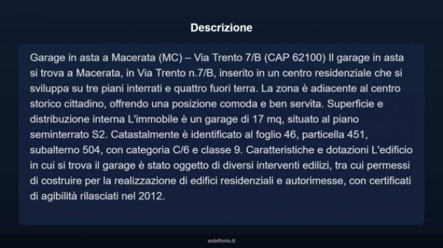 Immobile in asta di 17 m² in vendita a Macerata - Foto 3