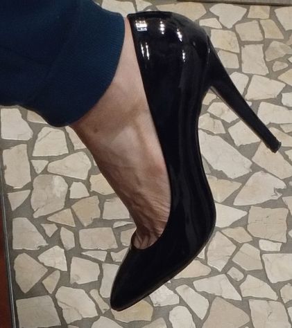 DECOLLETE NERE IN VERNICE ZARA TACCO 12 - Foto 10