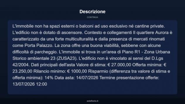 Immobile in asta di 55 m² in vendita a Torino - Foto 14