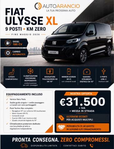 FIAT Ulysse 9 Posti XL (Passo Lungo) 2.0d 180cv Cambio Auto rif. 23843419 - Foto 5