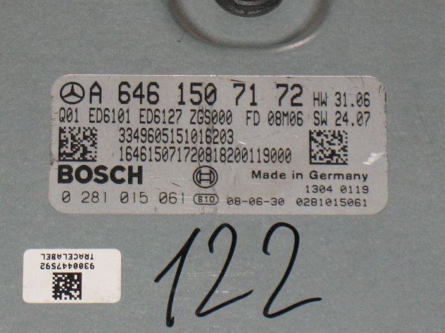 0281015061 ECU MERCEDES VITO A6461507172 0281015061 0281015061 - Foto 2