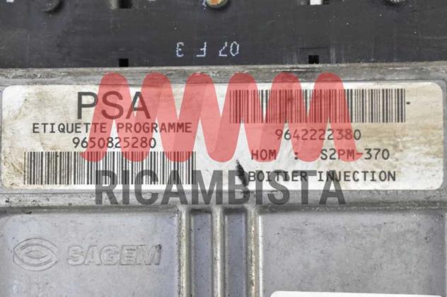9650825280 9642222380 Citroen C3 1.4 centralina motore Sagem - Foto 2
