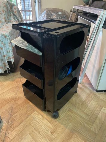 CARRELLO DI DESIGN DISEGNATO DA JOE COLOMBO 1969 - Foto 4