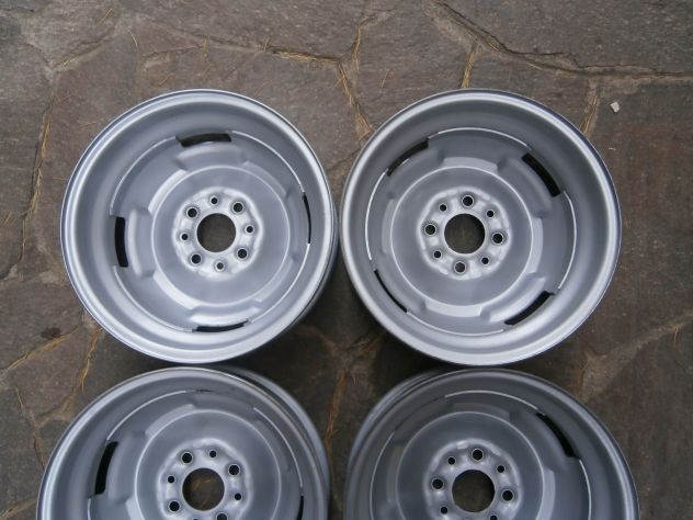 SET 4 CERCHI RUOTA FIAT 127 CL 900/1050 CANALE 4X13 SET 4 WEELS FIAT 127 CL NEW - Foto 7