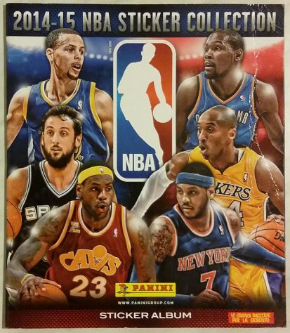 NBA STICKER COLLECTION PANINI 2014-15 ALBUM CON 92 FIGURINE