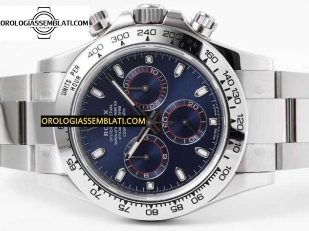 Rolex Replica DAYTONA 116509 QUADRANTE BLU BEST EDITION 1:1 SU BRACCIALE SS SA4130 - Foto 14