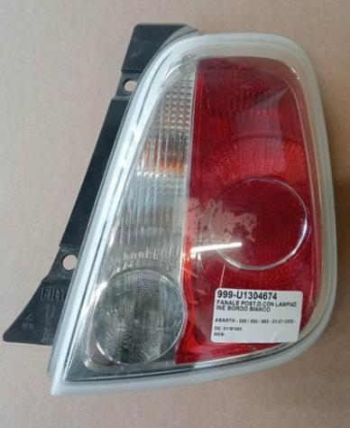 FANALE POST.DX BORDO BIANCO 999-U1304674 Parti elettriche  Fanaleria  Fanali  Fanale post. dx. ABARTH - 500 / 595 / 695 - 01-07-2008 - 01-05-2016, FIA