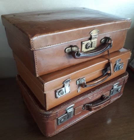 Valige vintage da collezione in materiali e dimensioni varie ,buono lo stato - Foto 2