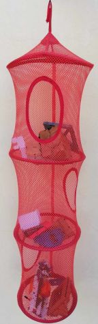 Portaoggetti (porta giochi) alto circa cm.84 con 3 scomparti