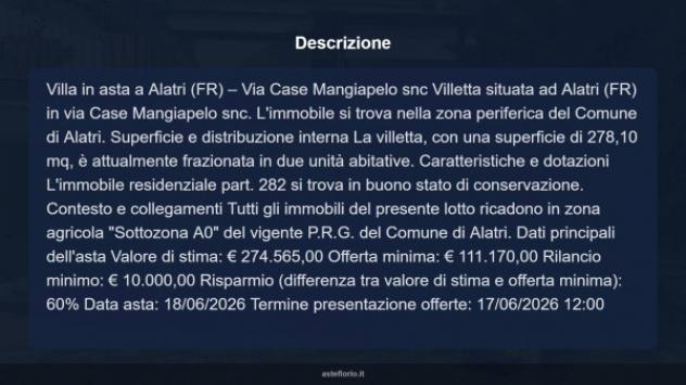 Immobile in asta di 278 m² in vendita a Alatri - Foto 10