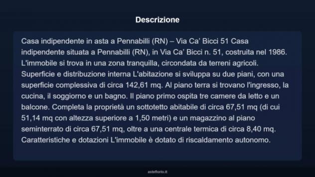 Immobile in asta di 142 m² in vendita a Pennabilli - Foto 4
