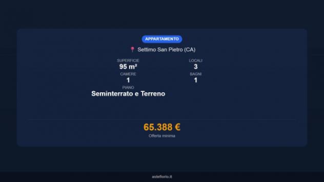 Immobile in asta di 95 m² in vendita a Settimo San Pietro - Foto 14