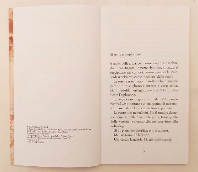 La ragazza al balcone di Leila Sebbar 1°Ed.Mondadori, marzo 1990 - Foto 5