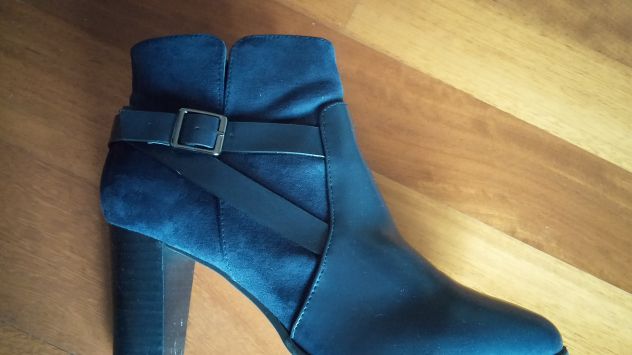 STIVALETTI ANKLE BOOTS BLU NOTTE - Foto 4