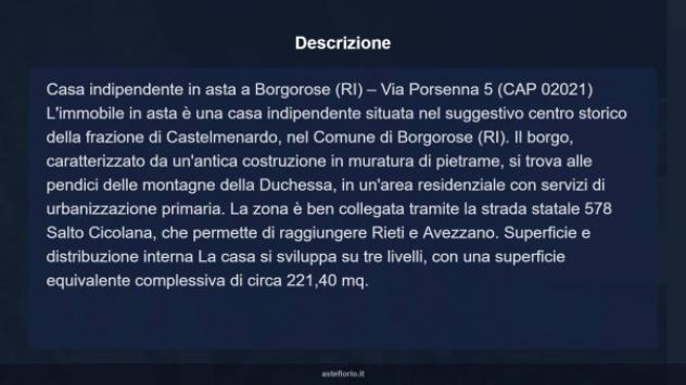 Immobile in asta di 221 m² con più di 5 locali in vendita a Borgorose - Foto 17