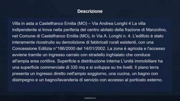 Immobile in asta di 335 m² con più di 5 locali e box auto in vendita a Castelfranco Emilia - Foto 13